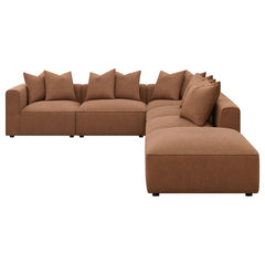 Jennifer Brown 6 Pc Sectional