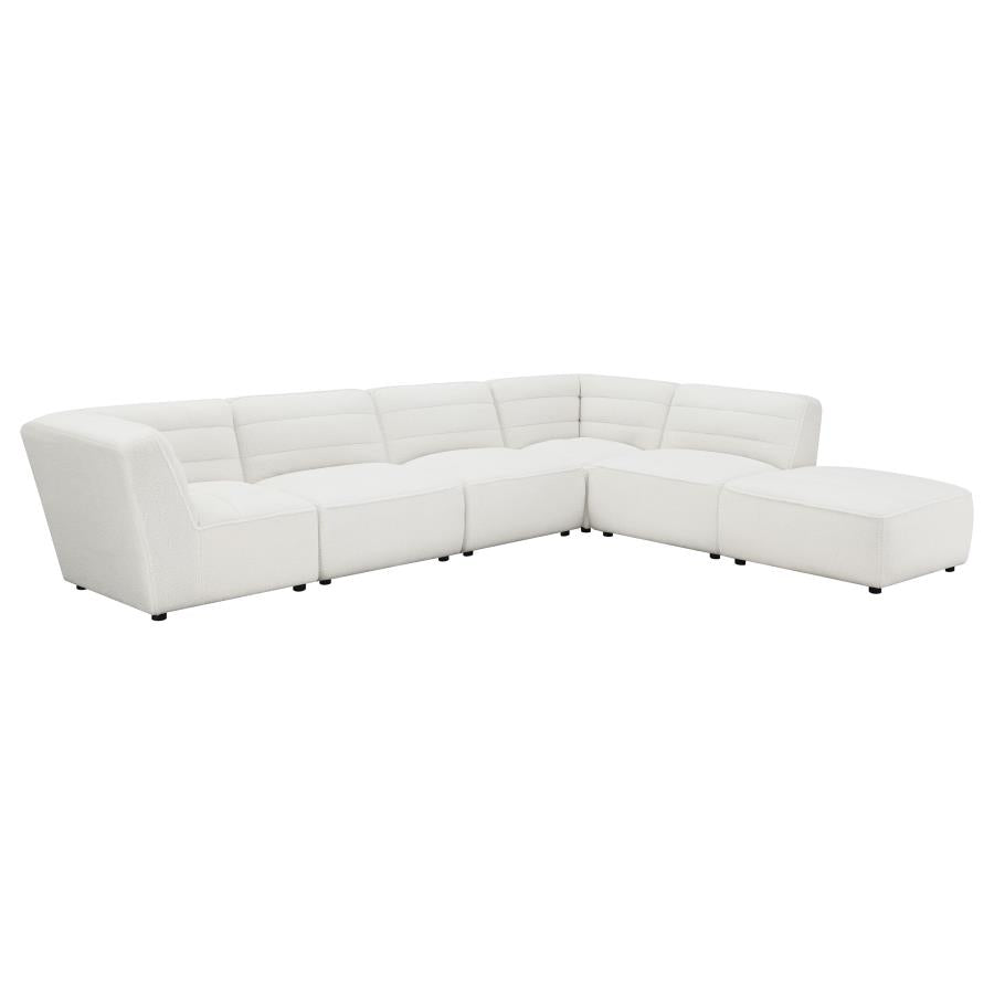 Sunny White 6 Pc Sectional