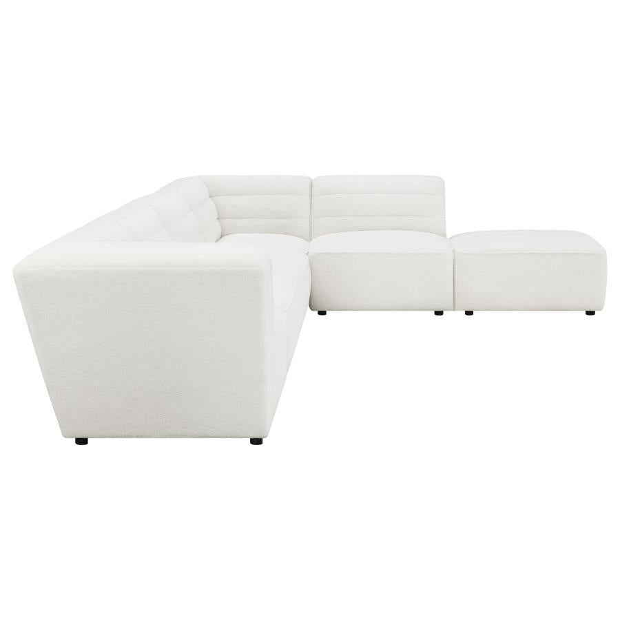 Sunny White 6 Pc Sectional