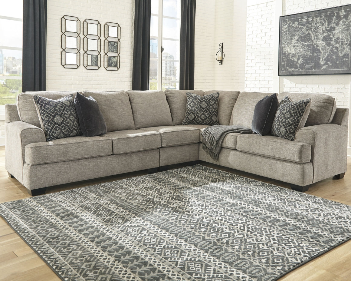 Bovarian 3-Piece Sectional with Ottoman - PKG001480