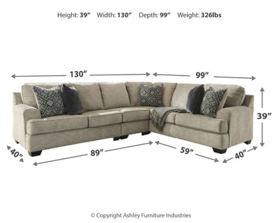 Bovarian 3-Piece Sectional - 56103S2