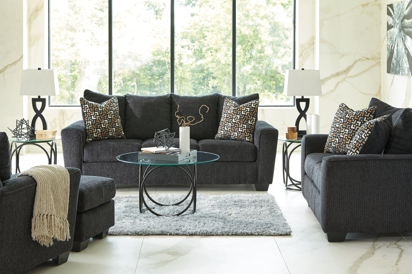 Wixon Sofa, Loveseat, Chair and Ottoman