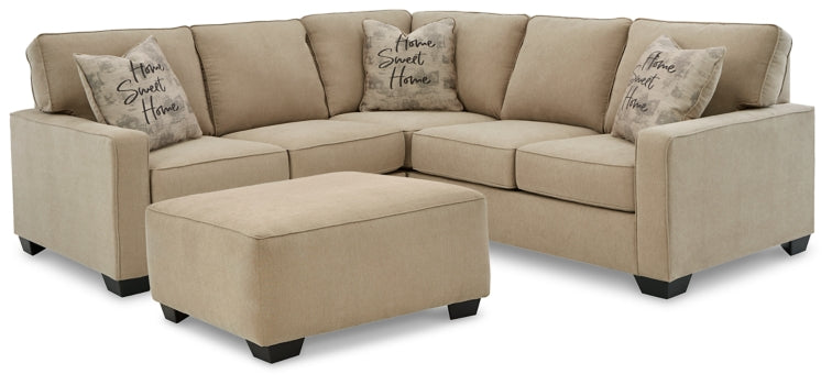 Lucina 2-Piece Sectional with Ottoman - PKG013134
