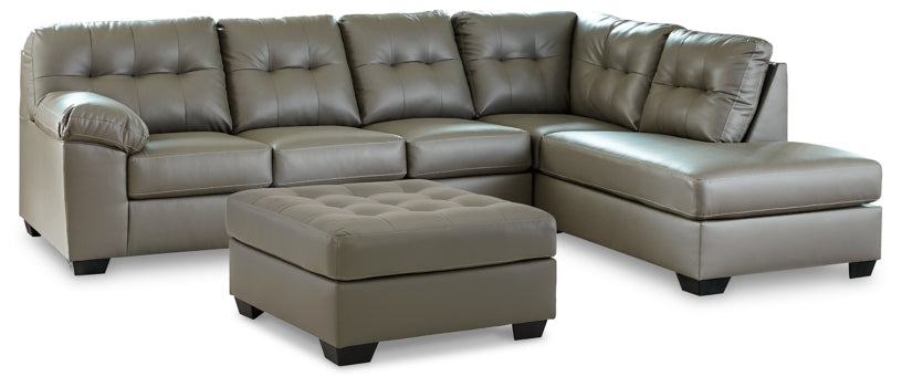 Donlen 2-Piece Sectional with Ottoman - PKG013148