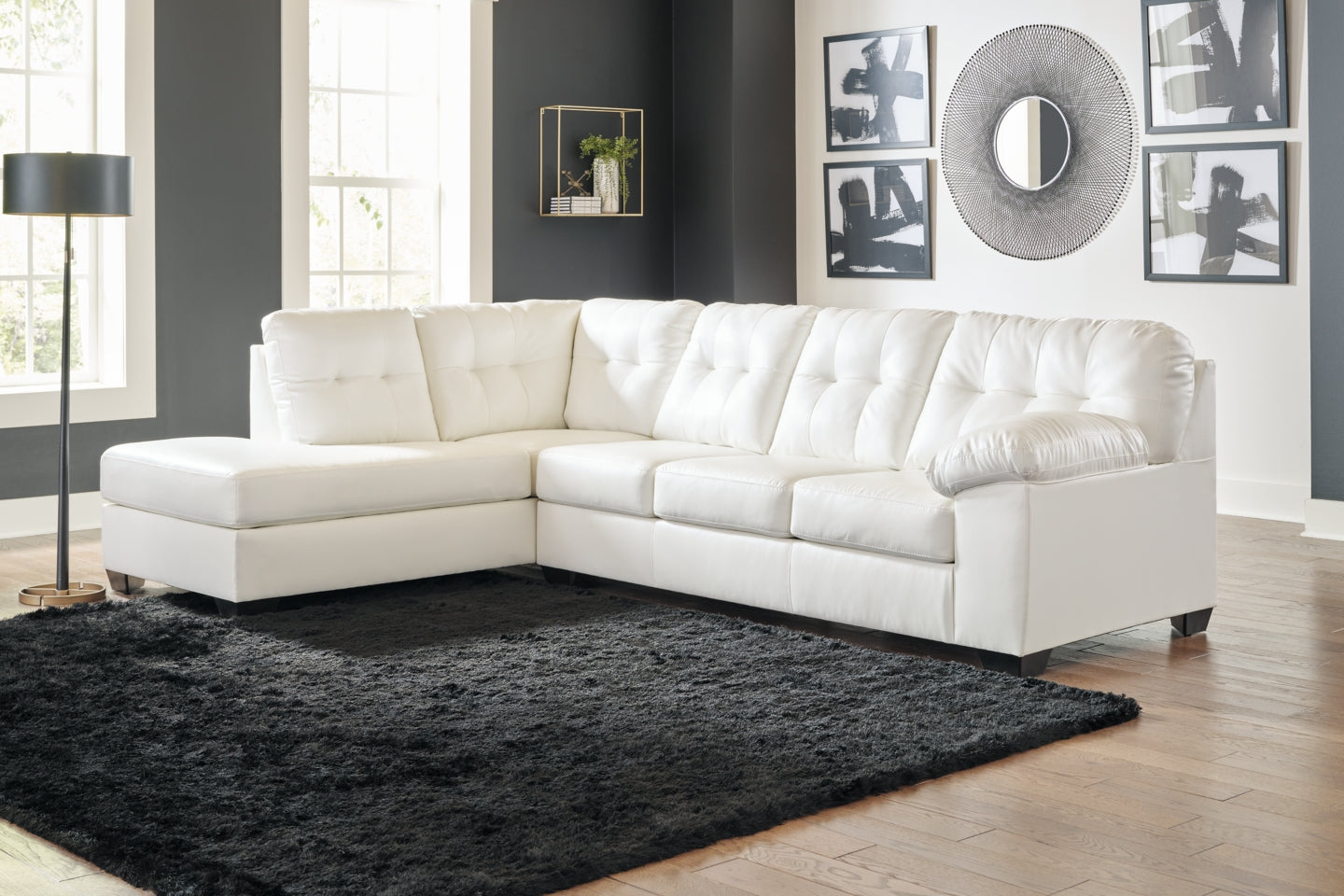 Donlen 2-Piece Sectional with Ottoman - PKG013151