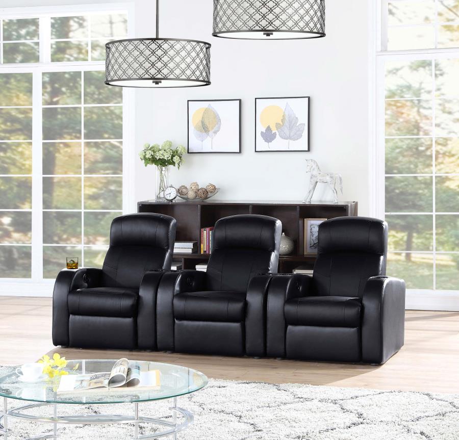 Cyrus Black Recliner