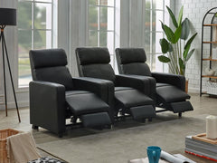 Toohey Black 3 Pc Theater Seating (3r)