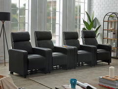 Toohey Black 5 Pc Theater Seating (4r)