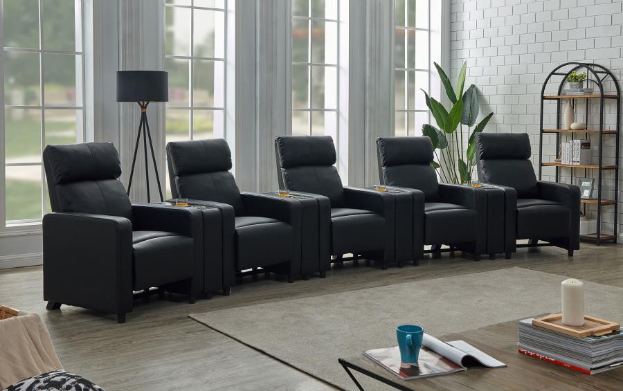 Toohey Black 9 Pc Theater Seating (5r)