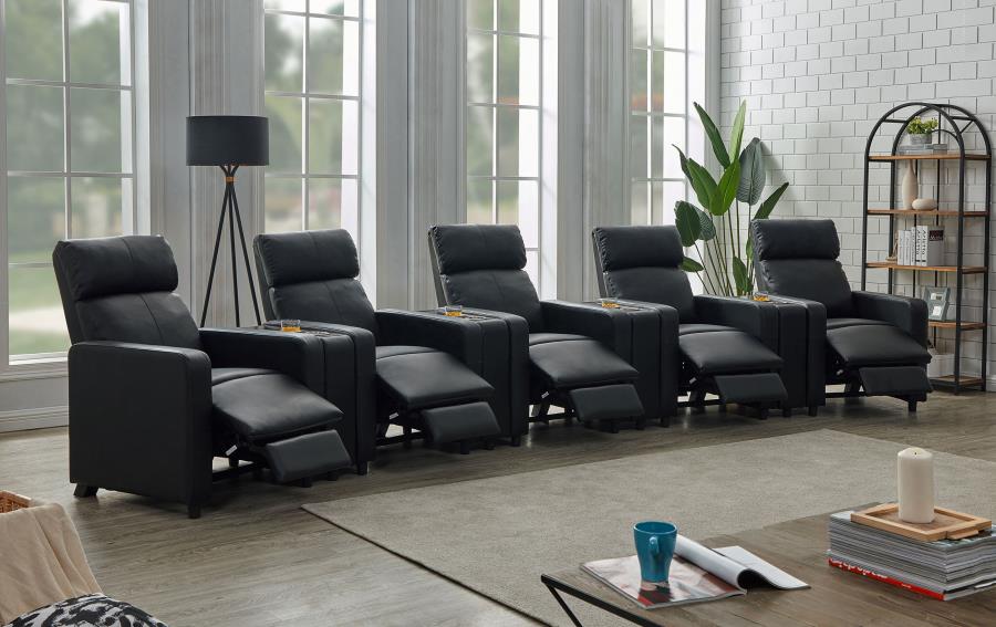 Toohey Black 9 Pc Theater Seating (5r)