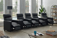 Toohey Black 7 Pc Theater Seating (5r)