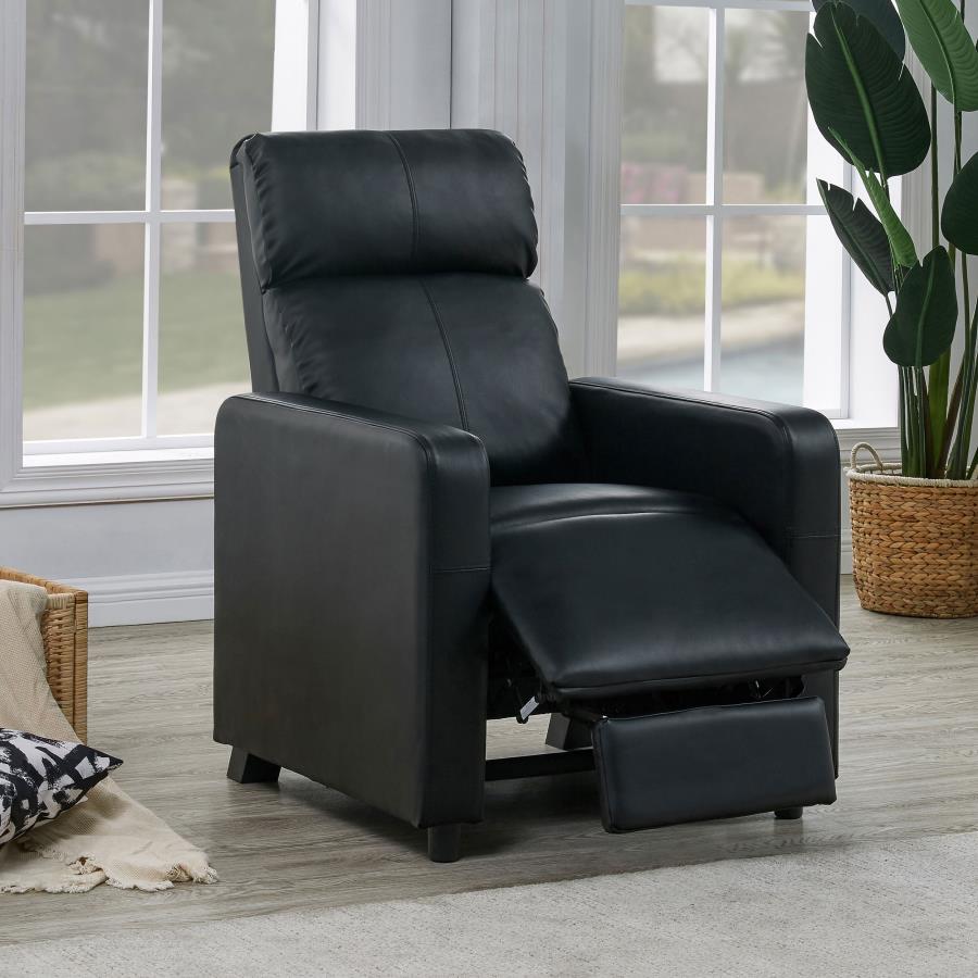 Toohey Black Push Back Recliner