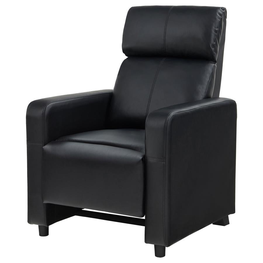 Toohey Black Push Back Recliner