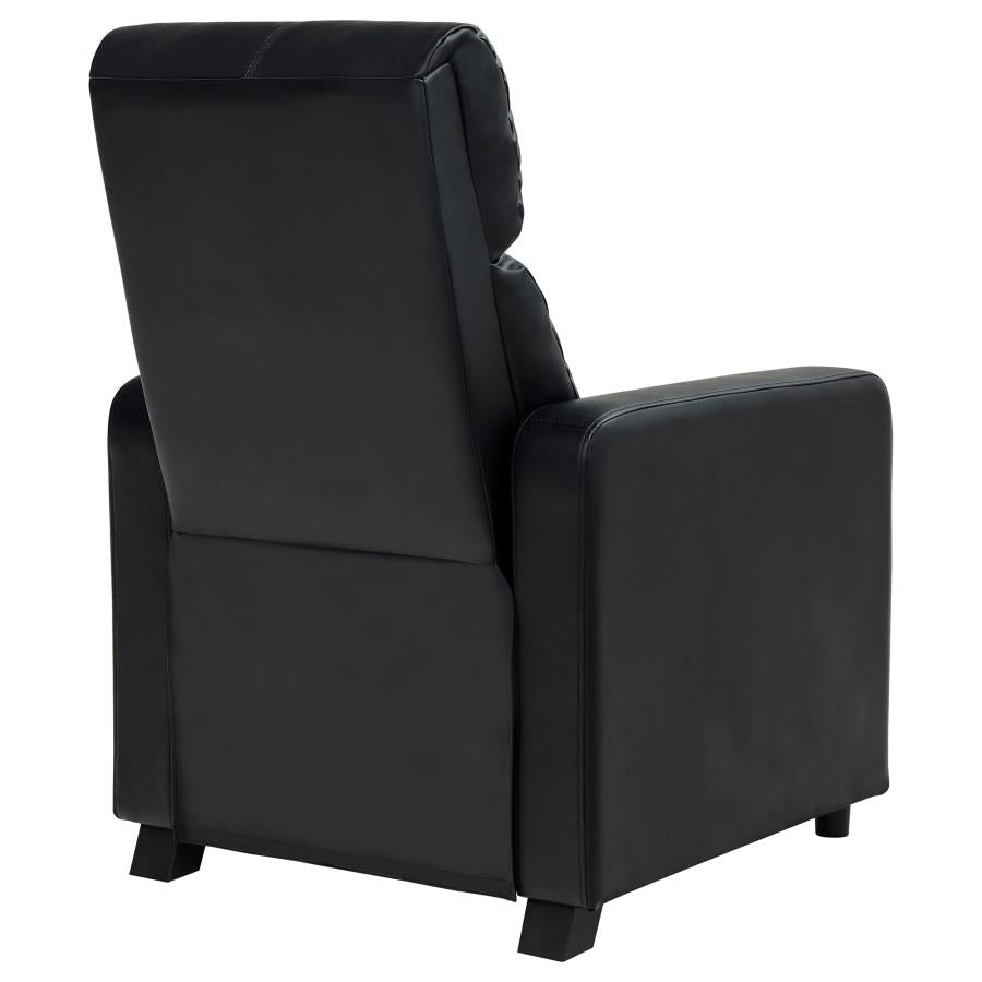 Toohey Black Push Back Recliner