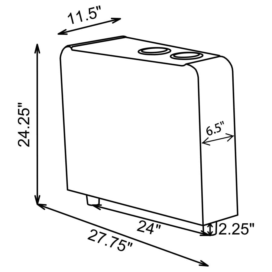 Toohey Black Wedge Console