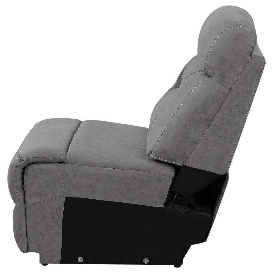 Higgins Grey Armless Chair