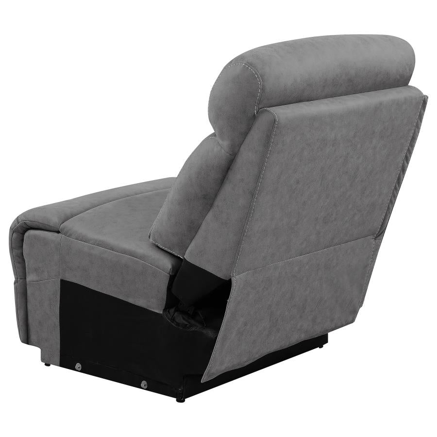 Higgins Grey Armless Chair