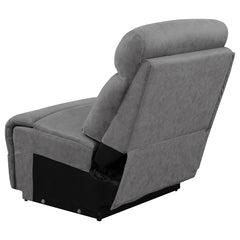 Higgins Grey Armless Chair