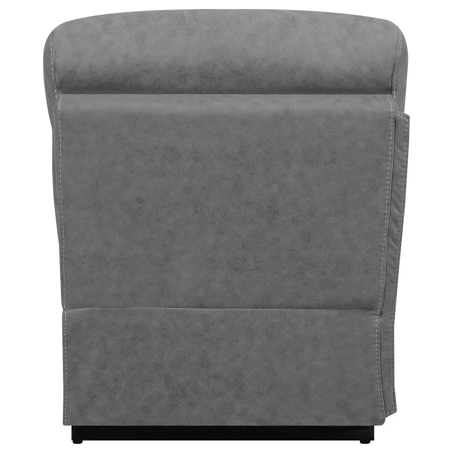 Higgins Grey Armless Chair