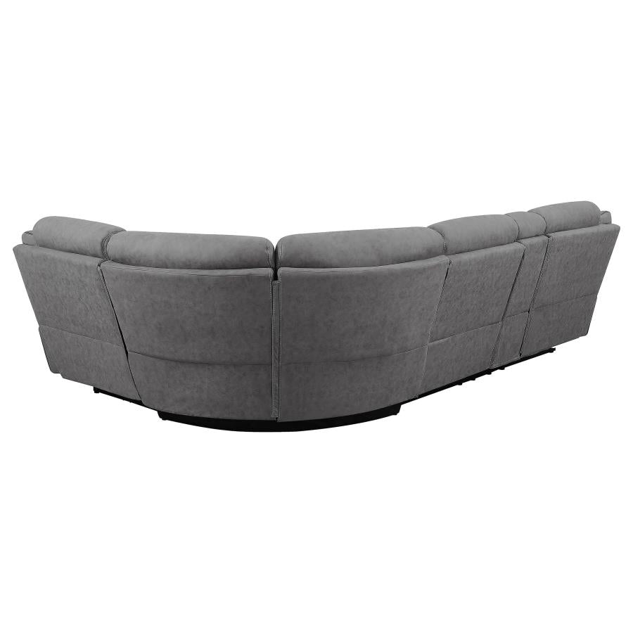 Higgins Grey 4 Pc Power Sectional