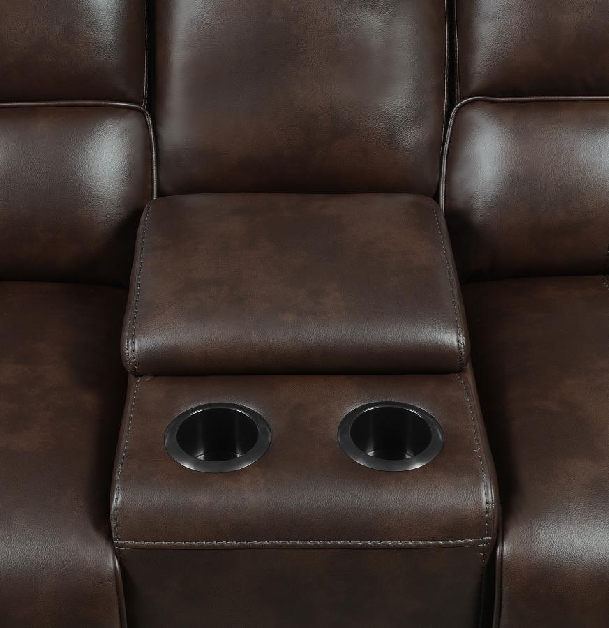 Brunson Brown 3 Pc Motion Sectional