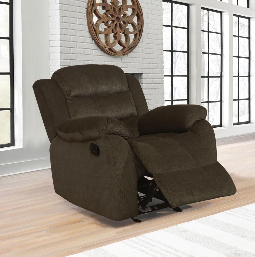 Rodman Brown Glider Recliner