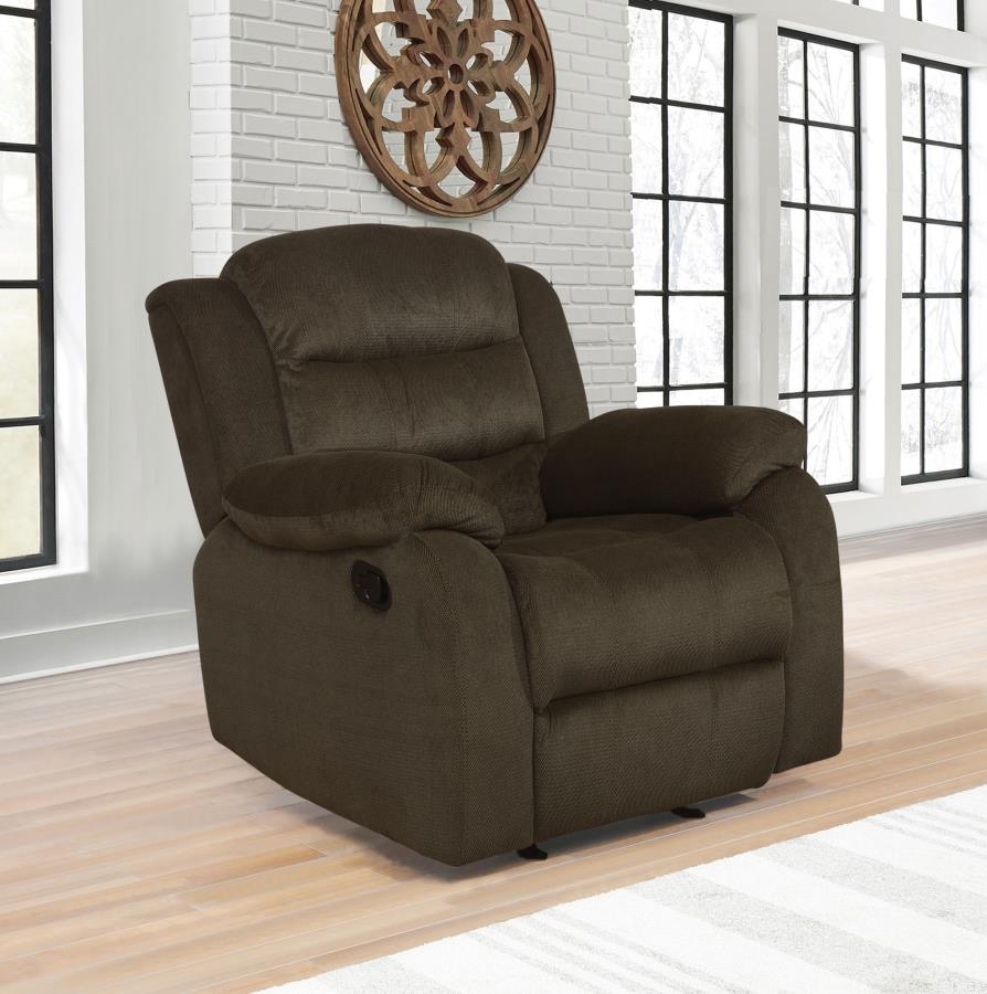 Rodman Brown Glider Recliner