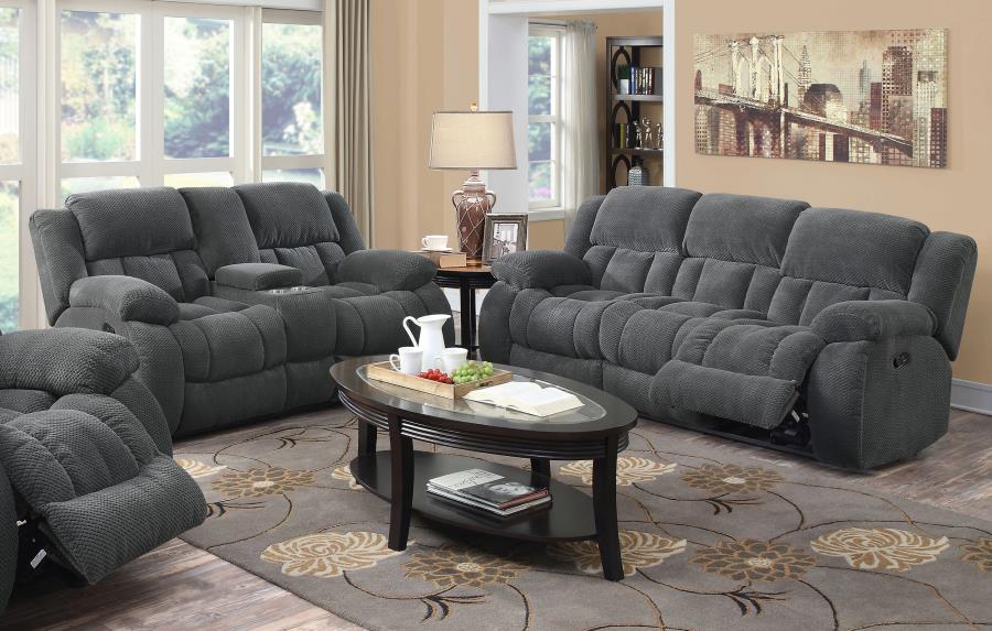 Weissman Grey 2 Pc Motion Sofa Set