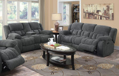 Weissman Grey 2 Pc Motion Sofa Set
