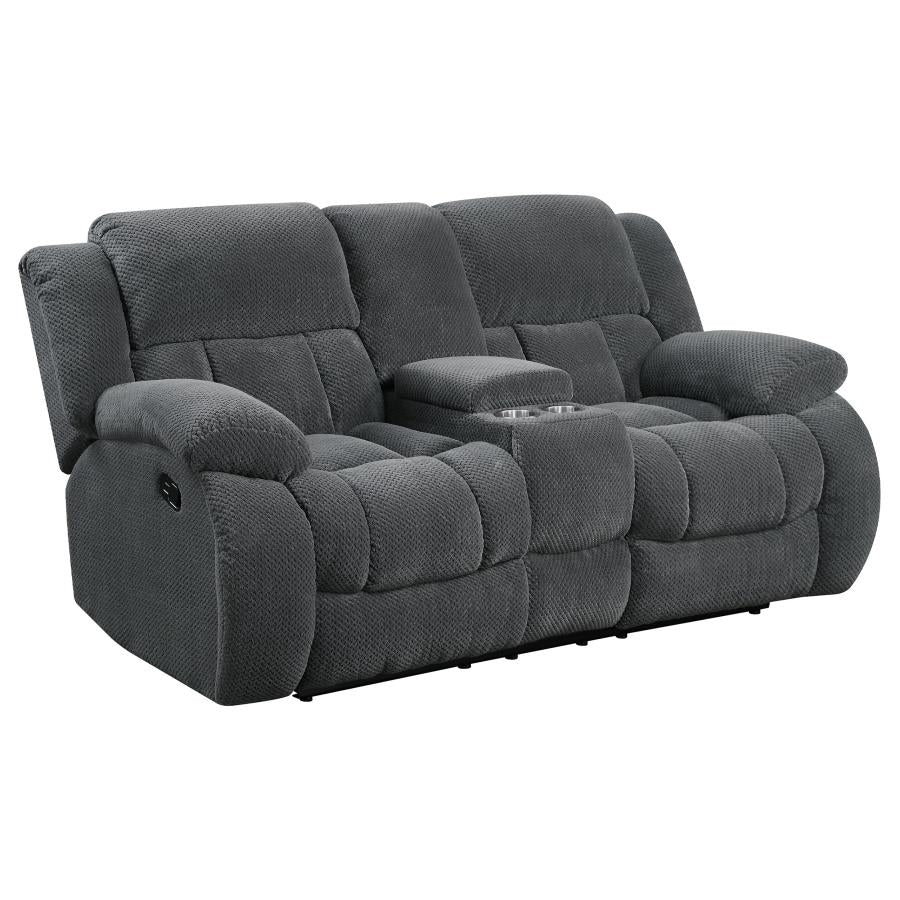 Weissman Grey 3 Pc Motion Sofa Set