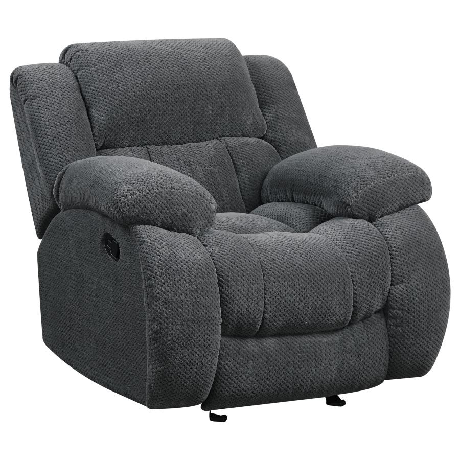 Weissman Grey 3 Pc Motion Sofa Set