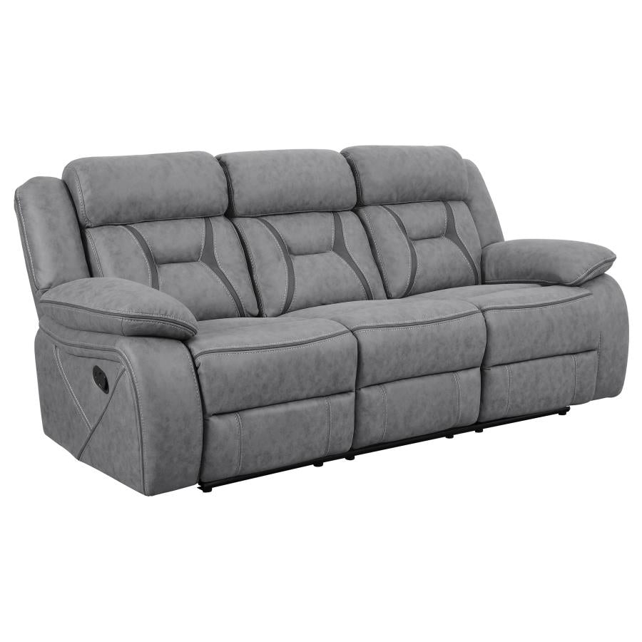 Higgins Grey 2 Pc Motion Sofa Set