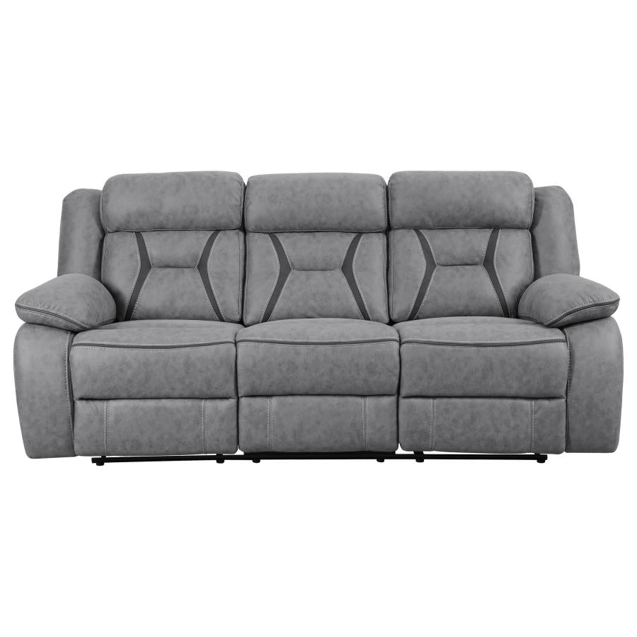 Higgins Grey 2 Pc Motion Sofa Set