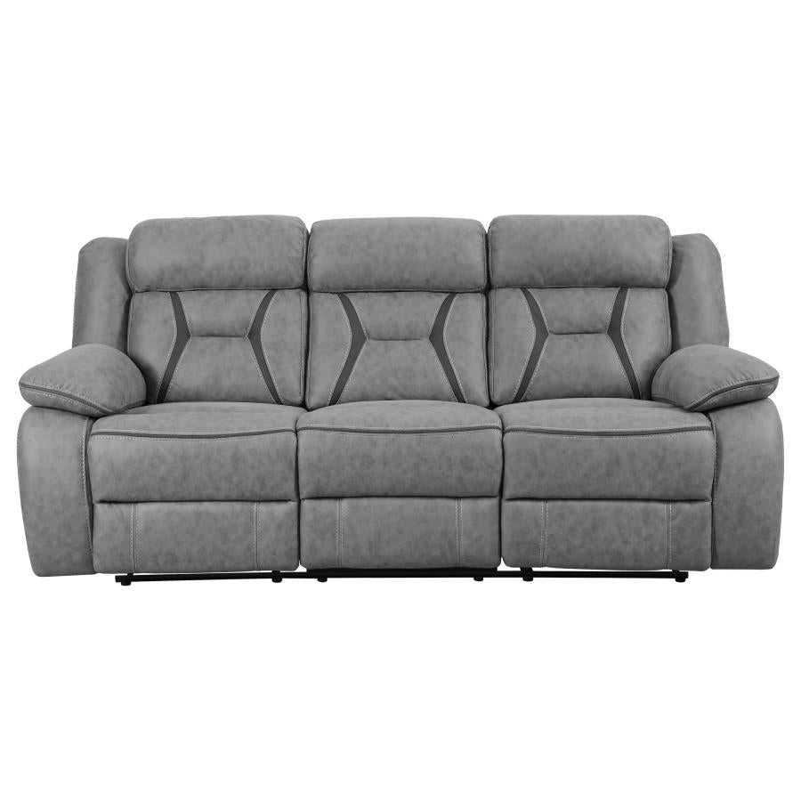 Higgins Grey 3 Pc Motion Sofa Set