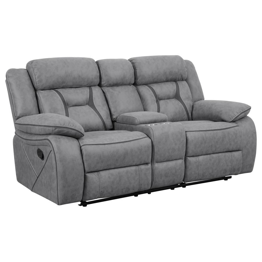 Higgins Grey 3 Pc Motion Sofa Set