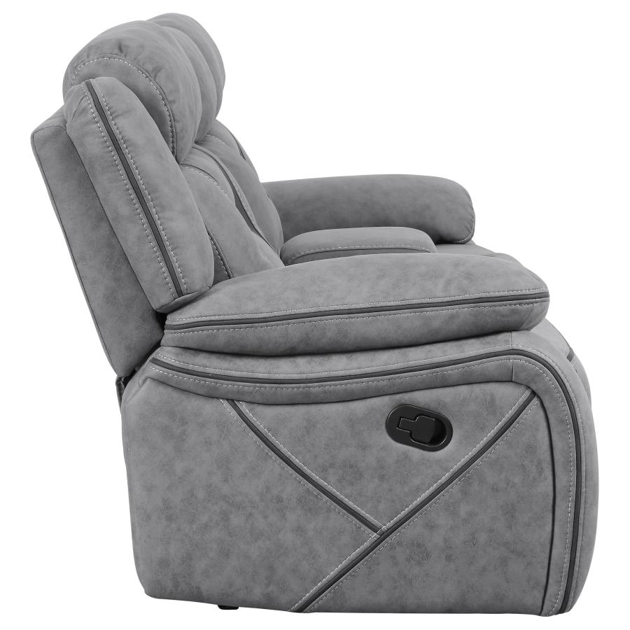 Higgins Grey 3 Pc Motion Sofa Set