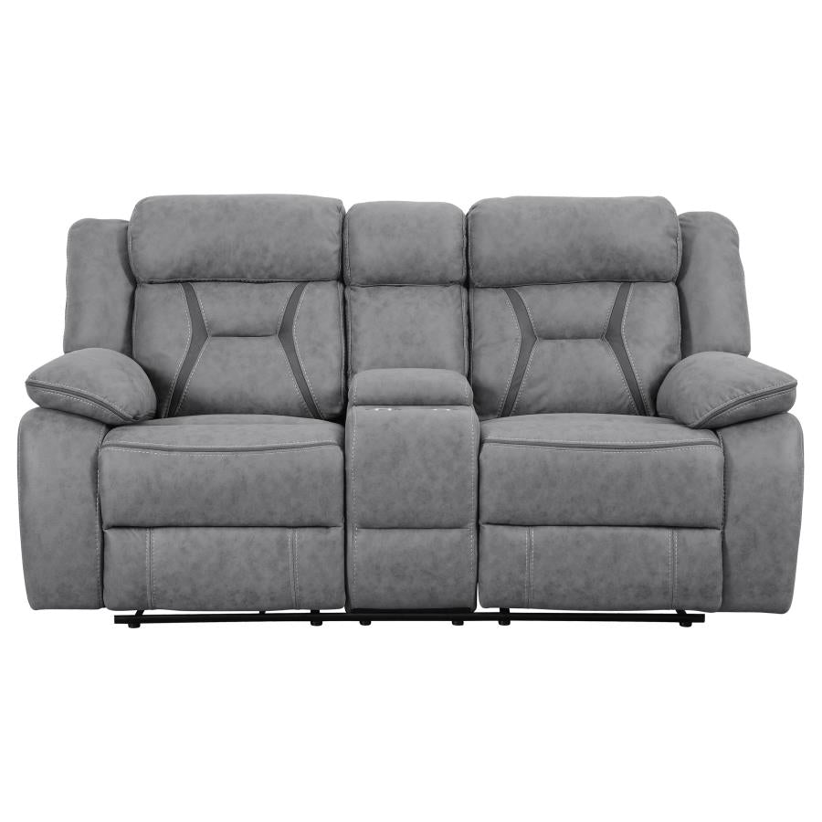 Higgins Grey Motion Loveseat