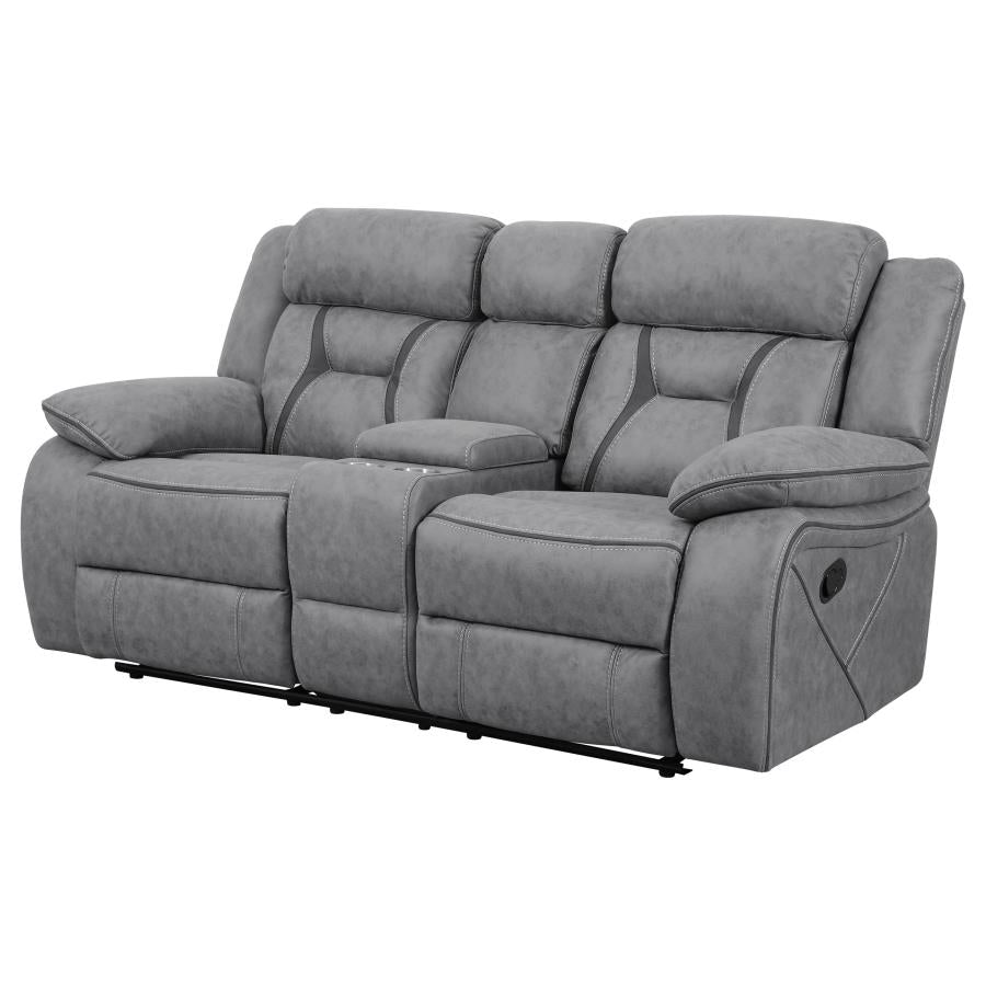 Higgins Grey Motion Loveseat