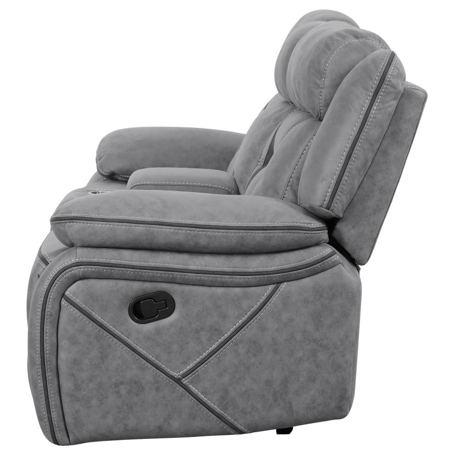 Higgins Grey Motion Loveseat