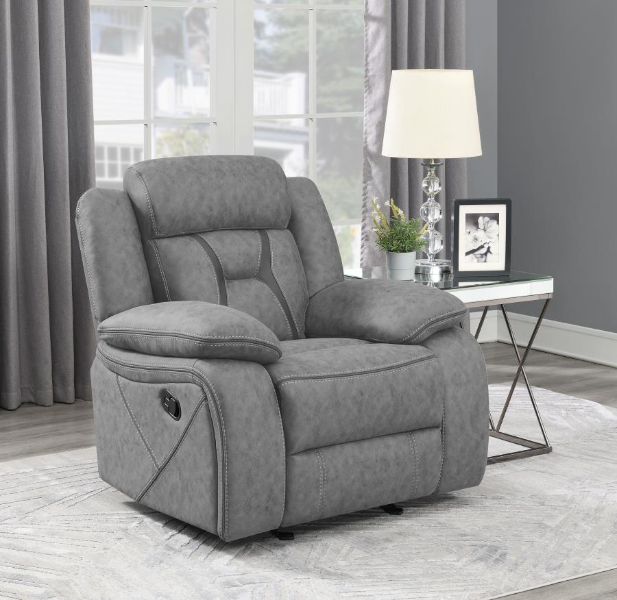 Higgins Grey Glider Recliner