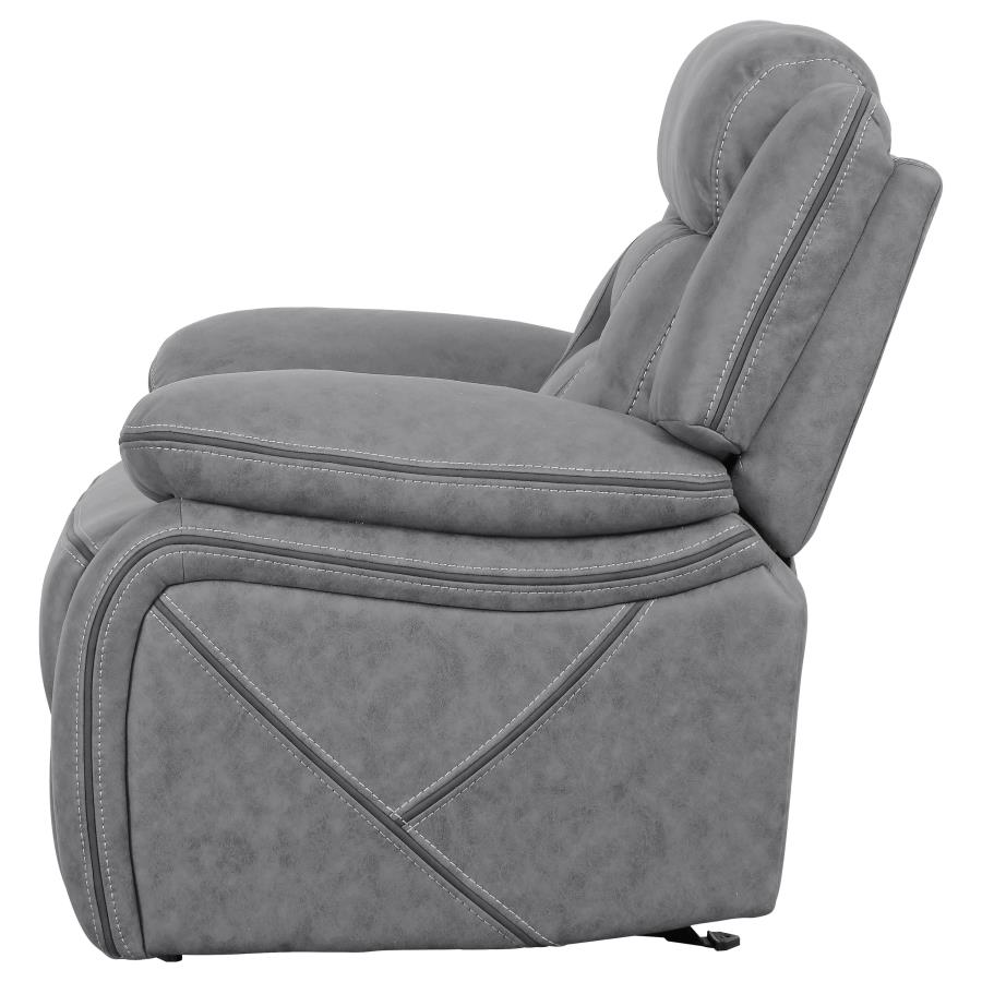 Higgins Grey Glider Recliner