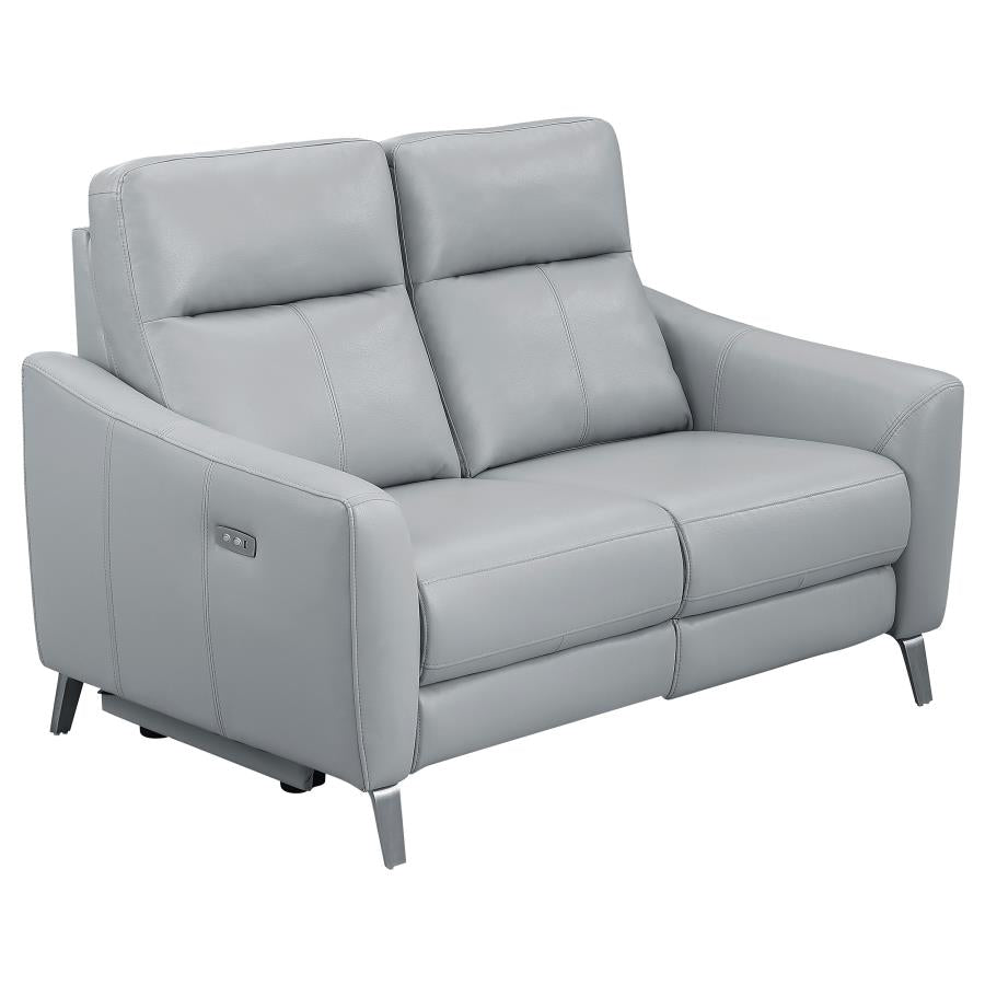 Derek Grey 2 Pc Power Sofa Set