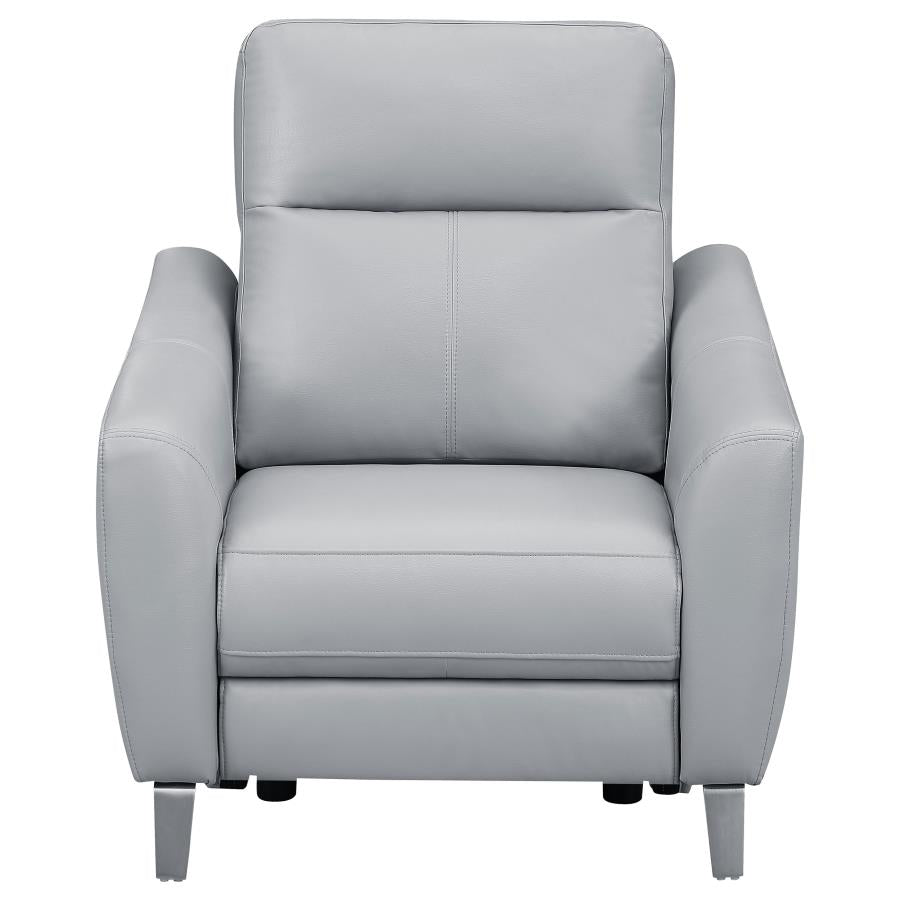 Derek Grey 3 Pc Power Sofa Set