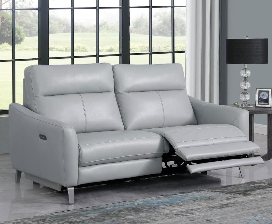 Derek Grey Power Sofa