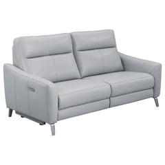 Derek Grey Power Sofa
