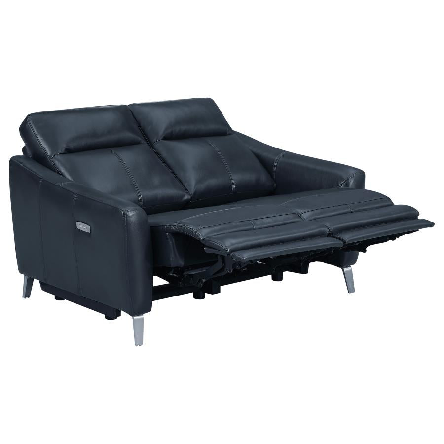 Derek Blue 2 Pc Power Sofa Set