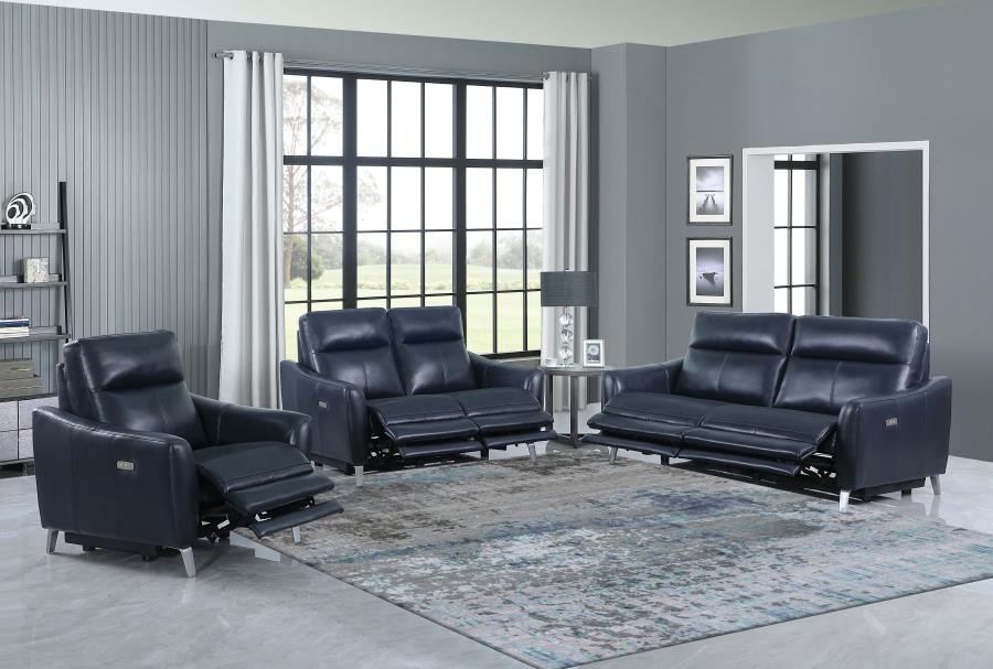 Derek Blue Power Sofa