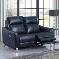 Derek Blue Power Loveseat