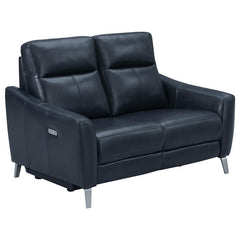 Derek Blue Power Loveseat