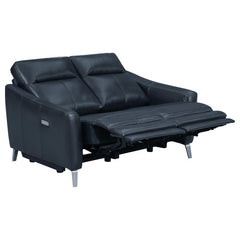 Derek Blue Power Loveseat